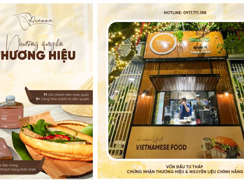 Anrana Nhượng Quyền Bánh Mì & Cà Phê Xe Take Away 